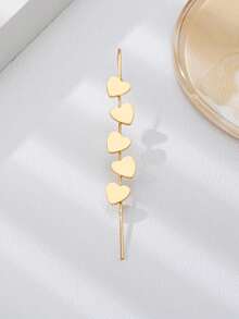 1 pièce Boucles d'oreilles pendantes élégantes et en forme de cœur, convenant pour un port quotidien et pour les soirées pour femmes