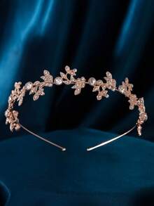 水钻叶子装饰婚礼头饰优雅波西米亚风头冠情人节配饰