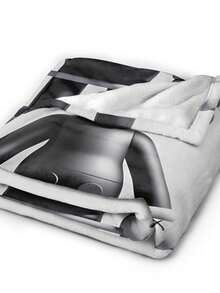 Kawss Kawaii Kaw Anime Flannel Blanket For Girls Boys Anime Gifts Throw Blanket Cozy Plush Flannel Fleece Print Blankets Double-Layer Blanket Lightweight Fuzzy For Bed Decor - 黑色 - 查看 5