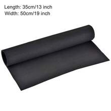 Rollos de láminas de espuma EVA para manualidades y proyectos DIY - Negro 13 x 19 pulgadas 2 mm - Ver 2