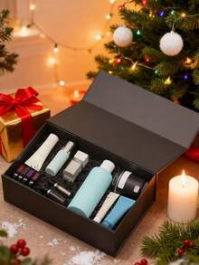 Hộp quà Giáng sinh tự làm, Hộp quà có nắp, Hộp khóa từ cho đám cưới nam, Sinh nhật, Ngày lễ tình nhân, Tốt nghiệp, Giáng sinh, Hộp quà cho quà tặng Hộp quà Giáng sinh màu đen tự làm, Hộp thủ công bằng bìa cứng trống có nắp để trang trí, Bao bì quà tặng ngày lễ cho tiệc tùng - màu đen - Xem 7