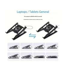 2025 New Laptop Cooling Stand - Made Of PC Material, Compact And Portable Design, Efficient Heat Dissipation, Suitable For Gaming And Office Use, Gaming Accessories | Modern Aesthetics | Structure - Multicolor - View 5
