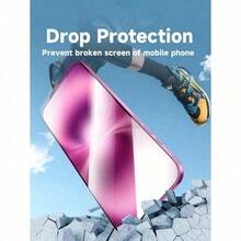 ZYSHI 3 piezas Protector de pantalla de vidrio templado de pantalla completa para 17/17 Pro/17 Pro Max/17 Air 16 Pro Max 16 Plus 16 Pro 16 Pro Protector - transparente - Ver 5