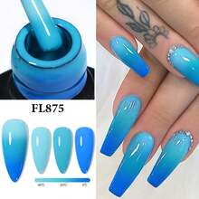 FOUR LILY 10ml Gel Kuku Berubah Warna Sensitif Suhu - Gel Kuku Reaktif Dingin & Panas, Cocok Untuk Manikur Salon dan Rumahan - MultiWarna - View 14