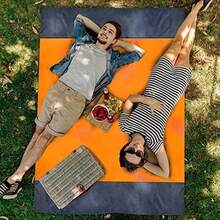 Convenient Camping Mat Polyester Quick Fold - Orange - View 8