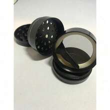 NEW! Crusher Herb Spice Metal Alloy Portable 4 Grind - Black - View 5