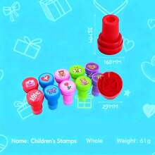 10/20/30/50 张儿童邮票 - 专为生日派对、嘉年华、学校奖励、礼品袋、圣诞节、情人节、新年礼物（派对和节日邮票）设计