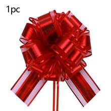 6个装拉花蝴蝶结礼品包装拉花丝带蝴蝶结，节日礼物大号丝带拉花红色拉花 - 可重复使用的生日丝带蝴蝶结，用于包装盒子和装饰品，礼品包装婚礼篮生日派对礼品盒和鲜花装饰，节日圣诞节礼物装饰，完美的节日派对礼物装饰 - 彩色 - 查看 9