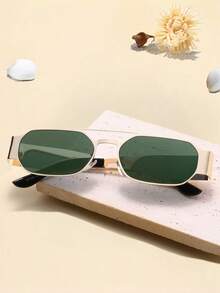 1 副时尚女士方形框架眼镜，街头风格 - 彩色 - 查看 3