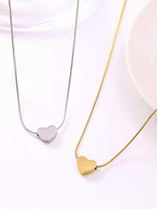 1 件不锈钢双十一数字牌项链，个性化创意女士日常佩戴 - 雙11方牌項鍊 - 查看 10