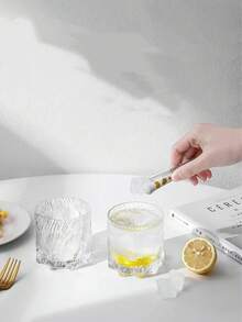 Trending Twist Glass Cup, Asymmetrical Whiskey Wine Glass, Transparent Creative Glass Cup, High-Quality Drinking Water/Coffee Cup, Home Use - Multicolor - View 8