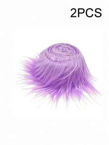 Tira de tela de piel de felpa artificial - Pelo rizado recortado previamente para barbas de gnomos, disfraces de cosplay y decoraciones, para decorar el dobladillo de faldas, material de ribete de piel artificial