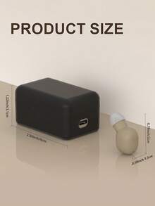 Amplificador de audición adecuado para personas mayores, audífono recargable, volumen ajustable, reducción de ruido para pérdida auditiva, con estuche de carga portátil. - Caqui - Ver 4