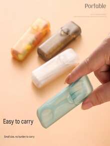 三件套 - 牙签牙线盒、小型收纳盒、旅行收纳盒、便携式药盒、小物件收纳管 - 彩色 - 查看 6