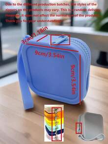 1 pieza de bolsa de cosméticos de silicona portátil, bolsa de almacenamiento impermeable de gran capacidad, bolsa de cosméticos de silicona suave, bolsa de playa portátil para exteriores, bolsa de tocador multifuncional, bolsa de dinero, bolsa de tarjetas, bolsa de identificación, bolsa dentro de bolsa, adecuada para el almacenamiento y la organización de artículos de primera necesidad diarios