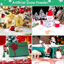 50 جرام/300 جرام/500 جرام ثلج اصطناعي للأعمال اليدوية، بودرة ثلج لامعة، ثلج متألق، كونفيتي ورقي ملون، ديكورات عيد الميلاد وثلوج بلاستيكية للعطلات، ديكور ثلج نمط ، ثلوج ناعمة لعيد الميلاد، حفلة رأس السنة، ديكور المنزل، أدوات المشهد الشتوي - متعدد الألوان - مشاهدة 7