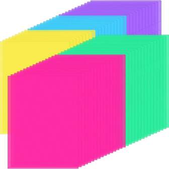 10 件塑料文件夹透明文件夹塑料收纳袋信纸尺寸 8.7x12.2 英寸 A4 多种鲜艳颜色，适用于办公用品、学校用品、家庭收纳（鲜艳颜色）