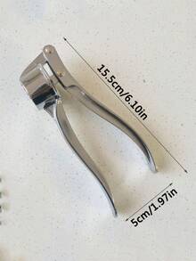 1pc Wholesale Large Size Garlic Press Garlic Paste Press Garlic Clamp Multi-Function Zinc Alloy Stainless Steel Manual Pull Garlic Presskitchen Accessoriescuisineustensiles De Cuisine