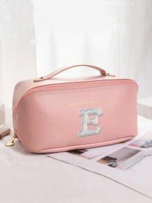 1pc Waterproof PU Leather Makeup Bag, Transparent Toiletry Bag, Large Capacity Travel & Swimming Bag, Dry & Wet Separation Cosmetic Organizer Bag, Portable Waterproof Toiletry Bag, Travel & Swimming Bag, Bathing & Fitness Organizer Bag, Transparent Waterproof Beach Bag, Oval Cylindrical Beach Tote, Transparent Beach Bag, Shoulder Bag, Swimming Bag, Bathing Organizer Bag - Multicolor - View 66