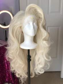 Platinum Blonde 200 Density Water Wave Wig Human Hair 13x4 HD Transparent Body Wave Lace Front Wigs Human Hair  Pre Plucked With Baby Hair Brazilian Remy White Colored Lace Closure Wigs For Women Natural Looking - 60 - 查看 1