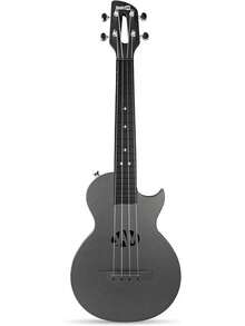 Carbon Ukulele With, & Strap - Red - Black - View 4
