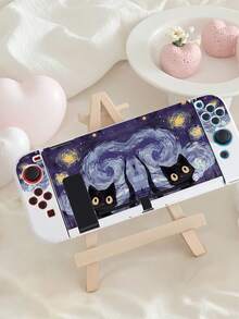 1 buah Casing Pelindung Switch Bertema Kartun Bunga Sakura dan Langit Berbintang, Kompatibel dengan Switch OLED / Switch / Switch2, Bahan TPU Lembut, Tidak Perlu Dibongkar, Anti Jatuh dan Anti Debu, Tersedia Berbagai Warna, Hadiah Ideal untuk Pemain Switch, Casing Pelindung Switch Gaya Kartun - MultiWarna - View 13