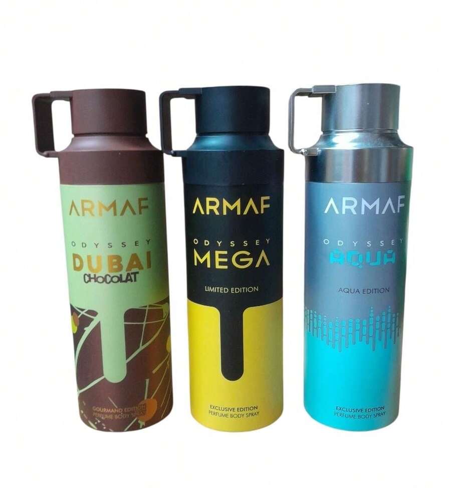 Lattafa PACK DE 3 UNITÉS - DÉODORANTS ARMAF ODYSSEY POUR FEMMES - DUBAI CHOCOLAT, MEGA, AQUA 200 ML - ARMAF SET DE 3 UNITÉS - Multicolore - Voir 1