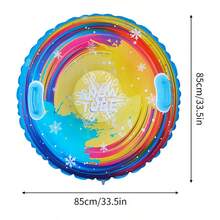 PVC Inflatable Ski Tube, Thick & Cold-Resistant Inflatable Ski Sled For Adults Outdoor Winter Sports, Full Color Options