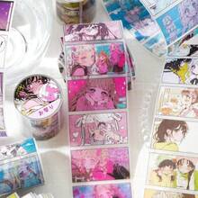 1pc - 2025 New PET Glitter Tape, Creative Die-Cut Tape, Cartoon Anime Planner Decorative Tape, DIY Sticker Material, Home Decor, Anime Stickers, Otaku Manga Style, Planner Supplies, Stitch Toys, Travel Toys, Classroom Fidget Toys, Mini Stuff, Bath Toys, Christmas Stationery, Stress Ball, Birthday Gift, Christmas Gift, Christmas Eve Gift, Perfect Gift, Toys, Games - Multicolor - View 3