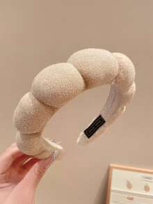 1 件深蓝色头带、化妆面部头带、清洁头带、头巾头带、柔软头带、适合女士和女孩、时尚配饰、精美礼物、护肤头带、美容、护肤产品、水疗、自我护理、护肤工具、面部护理、美容师用品、皮肤、洗面奶、面部 - 彩色 - 查看 13