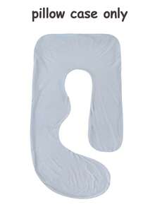 1pc G-Shaped Oversized Pregnancy Pillow Cover (Cover Only), Removable And Washable