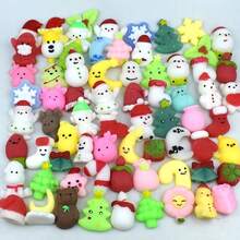 1/5/10/20pcs Christmas Mochi Soft Toys, Random Styles - Christmas Squishies, Suitable For Party Favors, Christmas Stocking Stuffers, Birthday Gifts, Classroom Rewards And Gift Bags