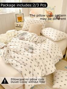 Bộ ga trải giường bằng sợi microfiber mềm mại với họa tiết nơ và trái tim - Bộ chăn ga gối 2/3 món tốt nhất - Bao gồm 1 ga trải giường và 1/2 vỏ gối - Giá cả phải chăng, chất lượng cao, phù hợp với giường đơn, giường đôi, giường cỡ lớn, quà Giáng sinh lý tưởng. - trắng - Xem 2