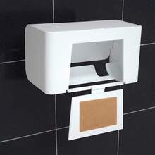 Toothbrush Holder Wall Mounted With Cover For Bathroom, Toothbrush Storage Organizer For Shower, Self Adhesive Toothbrush Hanger With Automatic Toothpaste Squeezer Dispenser - 白色 - 查看 4