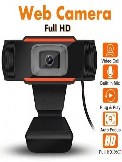 Full HD Network Camera Built In Microphone 2K USB Mini Web Cam Auto Focus PC Laptop Video Shooting