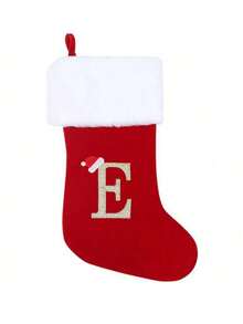 20 Inches Knit Monogram Stockings, Stockings Large Monogram Xmas English Letters Hanging Stockings Socks Double Sided Fireplace Hanging Stockings For Party Decoration New Year Party Gift Favors Supplies,Personalized Initial Stocking, Family Holiday Xmas Party Decor Birthday Home Decor Christmas Decorations Room Decor Christmas Winter Christmas Decorations Home Christmas Gifts Christmas Decor