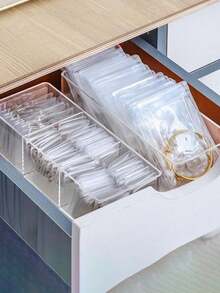 100/30/10/5pcs Transparent PVC Jewelry Storage Bag, Portable Anti-Oxidation Jewelry Storage Bag, Jewelry Organizer, Ring And Earring Storage Bag, Self Sealing Jewelry Packaging Bag, Portable Waterproof Zipper Bag, Used For Earrings And Accessories, Anti-Oxidation, Suitable For Daily Use And Travel, School Cosmetics Bag, Back To School Supplies, Cosmetics Storage, School Supplies Bag, Room Supplies - Multicolor - View 3