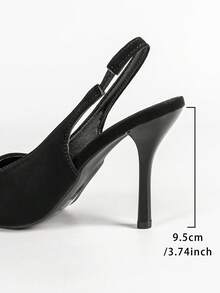 Wiosna/Lato 2025 Nowe buty na obcasie ze szpiczastym noskiem, uniwersalne sandały na cienkim obcasie w stylu francuskim z zakrytymi palcami, dojazdy do pracy i modne