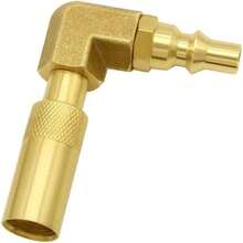 1/4 Zoll RV Quick Connect Winkeladapter Konvertierungsarmatur Niederdruck für Blackstone 17 Zoll und 22 Zoll - Gold - Übersicht 3