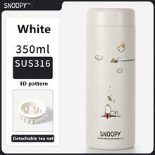 1pc 350ML Snoopy Cup, Compact Insulated Cute Water Bottle, Portable Pocket Cup, Unisex Stainless Steel Minimalist High-Quality Cup - Multicolor - View 14