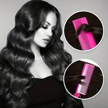 2 In 1 Electric Hot Heating Comb Hair Straightener Curler Wet Dry Hair Iron Straightening Brush Hair Styling Tool