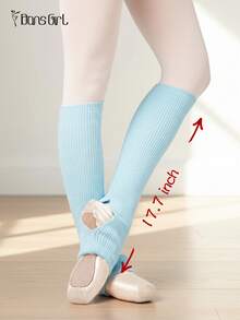 DonsGirl 2 Pairs Women's Y2k Rib Knit Leg Warmers - Cute Fall/Autumn Dance Socks For Ballet/Yoga/Gym