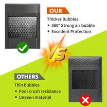Barelove 50Pack Bubble Mailers Usable Self Seal Padded Mailing Envelopes Waterproof Bubble Padded Mailer For Small Business Mailing Small Items, Yellow - 黑色 - 查看 5