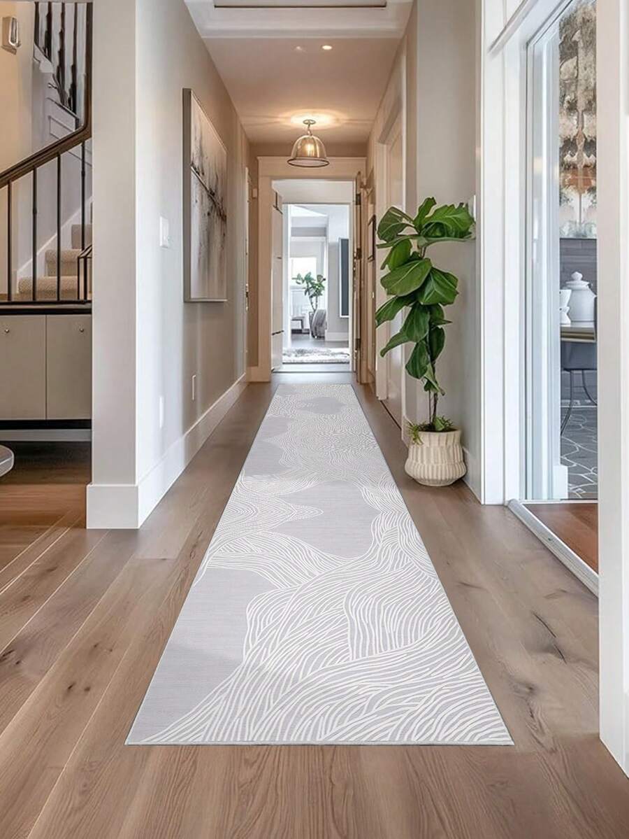 Tapetes roxos malva, estilo minimalista moderno, tapete de corredor, 900g/m², 0,5cm, lavável e lavável à máquina, decoração para casa, sala de estar, cozinha, corredor, quarto, sala de jantar, escritório, todas as estações