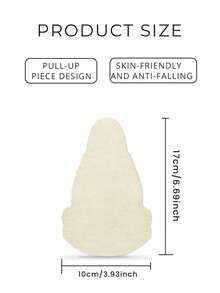 10pcs Disposable Non-Woven Breast Petals, Black Gourd Shaped Non-Woven Bust Pads | Strapless, Self-Adhesive, Skin-Friendly, Invisible, Comfortable, Anti-Sagging, Anti-Bulge