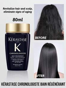 Kérastase Chronologiste Revitalizing Shampoo, 80ml, Promotes Hair Regeneration, Prevents Hair Loss, Nourishes And Repairs, Deep Cleansing, Increases Hair Density, Improves Scalp Health, Strengthens Hair Strands, Revitalizing Shampoo, Hair Care, Anti-Aging - 80ml - View 10