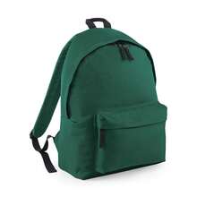 Beechfield Childrens Junior Fashion Backpack Bags / Rucksack / School (Bottle Green) - 100% Polyester - (RW2019) - 綠色 - 查看 1