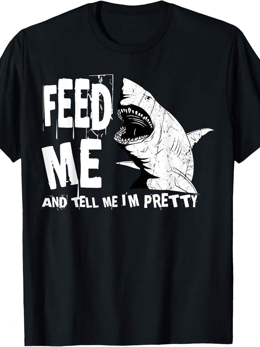 Great White Shark Feed Me Largest Predator Ocean Biologists T-Shirt - 款式17 - 查看 1