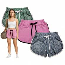 NASHLY Women Shorts - 粉色 - 查看 1
