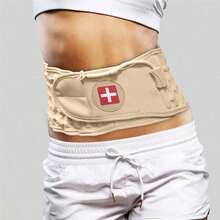 Inflatable Waist Belt PU Leather Relieves Low Back Pain Air Traction Bracket Adult Support Fixed Waist Protective Gear Unisex